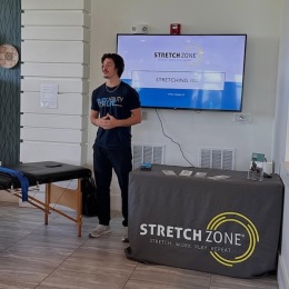 a man giving a presentation