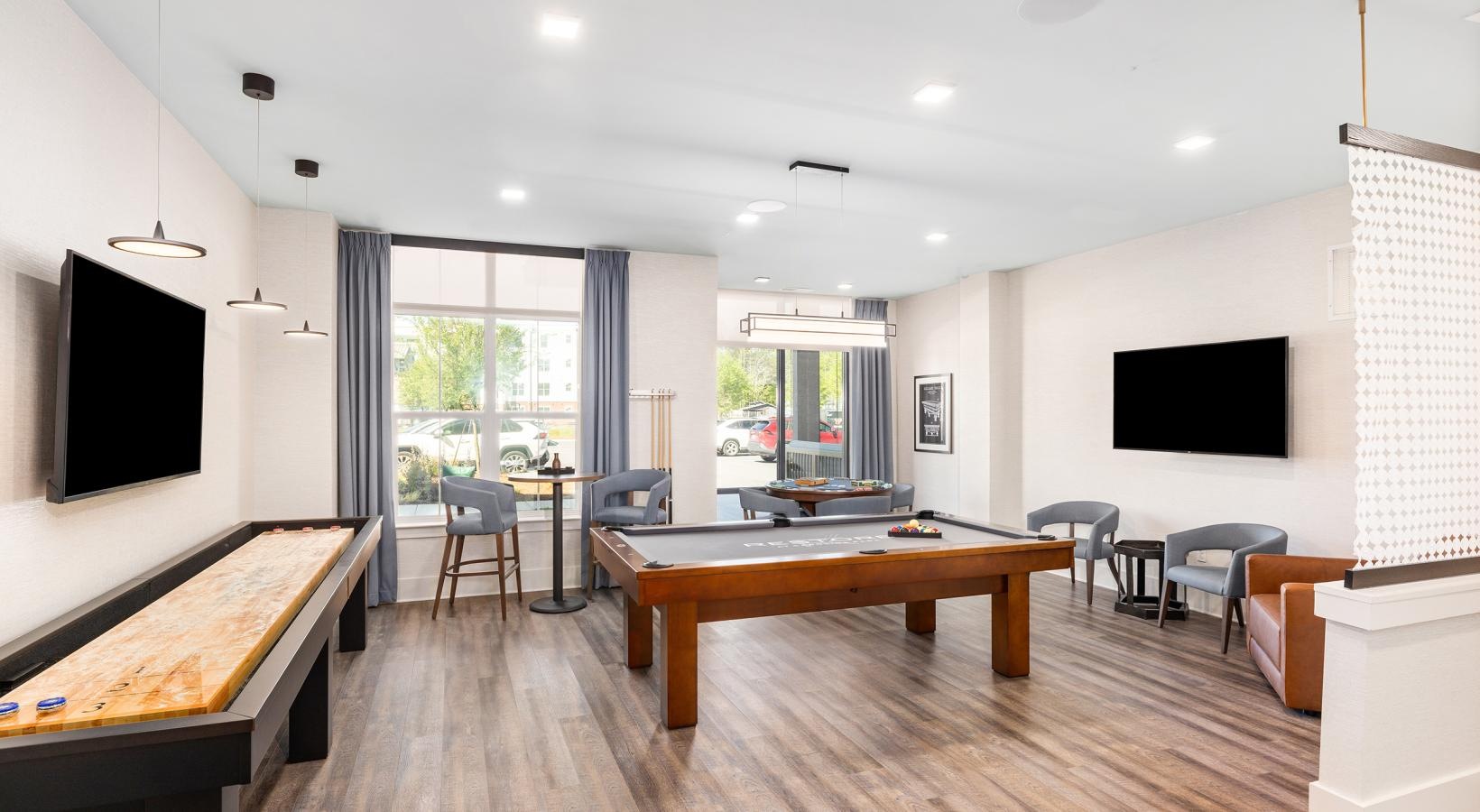 Everything within reach a room with a table and chairs